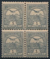 ** 1904 Turul 1f Négyestömb Fordított Vízjellel (8.000) - Altri & Non Classificati