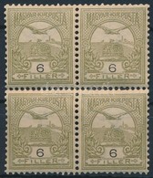 ** 1904 Turul 6f Elválóban Lév? Négyestömb Fordított Vízjellel - Other & Unclassified