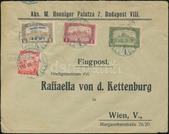 1918.07.09.  3. Súlyfokozatú Légi Levél Bécsbe Repül? Posta 4K50f + Díjkiegészítéssel / Mi 241 + Additional Franking On  - Other & Unclassified