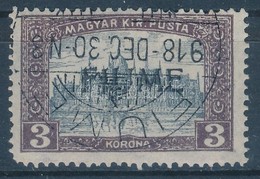 O Fiume 1918 Parlament 3K Kézi IV. Felülnyomással, Bodor Vizsgálójellel. Certificate: Bodor (**200.000) - Altri & Non Classificati