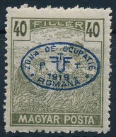 ** Debrecen I. 1919 Magyar Posta 40f Garancia Nélkül (**50.000) - Other & Unclassified