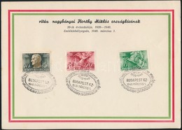 1940 Horthy Miklós Emléklap - Other & Unclassified