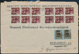 1946 (9. Díjszabás) Távolsági Levél Bet?s 2 X HI. 2./40f + 12 X HI. 2./10f Bérmentesítéssel - Altri & Non Classificati