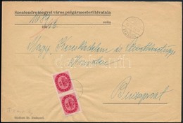 1946 (16. Díjszabás) Távolsági Levél Milliós 2 X 20mP Bérmentesítéssel, áprilisi Téves Dátum Beállítással - Other & Unclassified