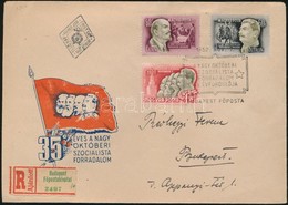 1952 Nagy Októberi Forradalom Ajánlott FDC - Other & Unclassified