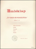 1976 Öt Város Bélyegkiállítása Speciális Emléklap - Other & Unclassified