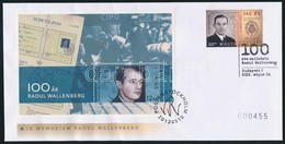 2012 Wallenberg FDC Magyar Bélyeggel és Svéd Blokkal - Other & Unclassified