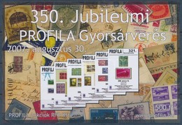 ** 2007/31. 350. Jubileumi Profila Gyorsárverés Emlélkív - Altri & Non Classificati