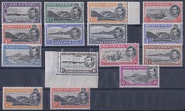 ** * 1938/1953 Forgalmi Sor Mi 39 A-52 A + 41 D + 44 Da (5Sh, 10Sh Falcos / Hinged) - Other & Unclassified