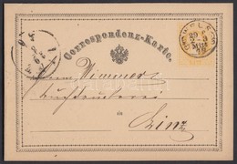 1870 Díjjegyes Levelez?lap / PS-card 'WELS' - 'LINZ' - Other & Unclassified