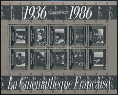 ** 1986 50 éves Francia Filmarchívum Blokk Mi 7 - Altri & Non Classificati