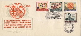1954 A Szerb Felkelés 150. évfordulója Sor FDC Mi 751-754 - Altri & Non Classificati