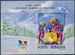 ** 1992 Téli Olimpia Vágott Blokk Mi 270 - Altri & Non Classificati