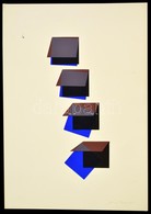 Lantos Ferenc (1929-2014): Formák 83. Szitanyomat, Papír, Jelzett, 46×28 Cm - Other & Unclassified