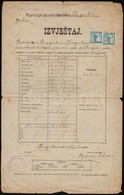 1920 Zágrábi Iskolai Bizonyítvány, Okmánybélyegek Helyett Postabélyegekkel/ Document From Zagreb With Postage Stamps Ins - Non Classificati