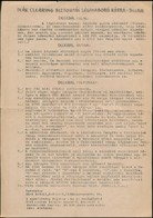 Cca 1940 Deák Clearing Biztosítás Légi Háború Kárra, Tájékoztató Papír - Non Classificati