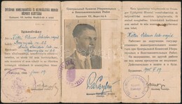 1945 Bp., Épít?ipari Romeltakarítás és Helyreállítási Munkák Központi Bizottsága által Kiállított Fényképes Igazolvány S - Unclassified