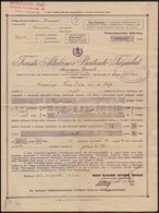 Cca 1937 5 Db Különféle Biztosítási Papír - Unclassified