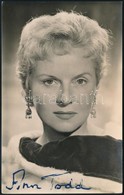 Dorothy Anne Todd 1909-1993)  Színészn? Aláírt Fotója / Autograph Signed Photo - Other & Unclassified