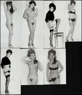 Cca 1970 El?játék, Szolidan Erotikus Felvételek, 7 Db Vintage Fotó, 13x8 Cm és 17x8 Cm Között - Other & Unclassified