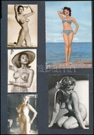 8 Db Erotikus Fotó + Bikinis Képeslap, Kartonlapra Ragasztva, 12x9 Cm - Altri & Non Classificati