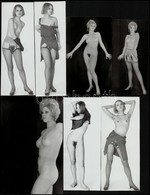 Cca 1971 Sz?kék Egy Tételben, Szolidan Erotikus Felvételek, 7 Db Vintage Fotó, 14,5x8,5 Cm és 18x11,5 Cm Között - Other & Unclassified