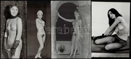 Cca 1972 Válogatás Különféle Portfóliókból, Szolidan Erotikus Felvételek, 7 Db Vintage Fotó, 16,5x7 Cm és 23,5x14 Cm Köz - Other & Unclassified