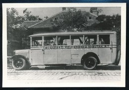 Cca 1935 A Budapesti Helyiérdek? Vasutak Rt. Autóbusza, Utólagos El?hívás, 6,5x9,5 Cm - Other & Unclassified