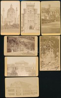 Cca 1860-1870 Bécs Nevezetességei, Keményhátú Fotók, 7 Db, 10,5×6,5 Cm / Vienna, 7 Vintage Photos - Other & Unclassified