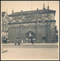 Cca 1930-1940 Gdansk, Városkapu, Norddeutscher Lloyd Irodával, Hátoldalon Feliratozott Fotó, 12,5×12,5 Cm / Gda?sk / Dan - Other & Unclassified