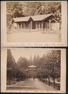 Cca 1880 Lublófüred (Bad Lublau/?ubovnianske Kúpele), 5 Db Keményhátú Fotó, Egy Részük Feliratozva, 11×14 Cm - Other & Unclassified