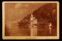 Cca 1890 Grundlsee - Ausztria 2 Db Fotó / Austria, Grundlsee 2 Photos 17x11 Cm - Altri & Non Classificati