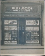 Cca 1913 Nagyvárad, Koller Ágoston M?köször?s Fodrászkellék és Acéláru-üzlete, Utcafront, üzletbels?, 3 Db Fotó, 21×17 C - Other & Unclassified