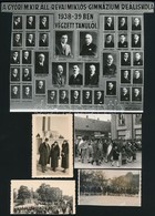 Cca 1938-1960 Gy?ri életképek, Tablófotó, Országzászló, Május Elsejei Felvonulás, Némelyik Körbevágott, 5 Db, 4,5×8,5 és - Other & Unclassified