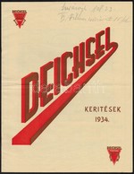 1934 Deichsel Kerítések Reklám Prospektus, T?zött Papírkötésben - Pubblicitari