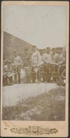 Cca 1910 Törzstiszti Megbeszélés A Csík-Gyimesi Szorosban. Keményhátú Kabinetfotó, Hátoldalán Feliratozva, 16.5×8 Cm - Other & Unclassified