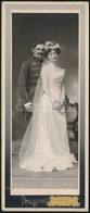 1909 Várady Albert (1870-?) és Ella Esküv?i Fotója, Várady Albert Kés?bb Ezredes, M. Kir. Varasdi 10. Honvéd Huszárezred - Other & Unclassified