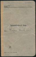 1935 Katonai Igazolványi Lap, Bejegyzésekkel - Other & Unclassified