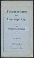 Skitourenkarte Vom Ammergebirge, 1:100.000, München, Oscar Brunnm, A Térkép Hátoldala Foltos, 30x43 Cm. - Andere & Zonder Classificatie