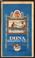 Cca 1929 Vízisporttérképek: 5. Sz., Duna Budapest-Vác, 33 Km,1:25.000, Bp. M. Kir. Állami Térképészet, Ragasztott, A Haj - Andere & Zonder Classificatie