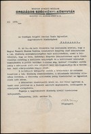 1939 Országos Széchenyi Könyvtár Komjáthy Ern? Kiállítással Kapcsolatos Levél - Unclassified