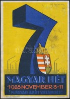 1928 'Magyar Hét, 1928. November 3-11.', Villamosplakát, Ifj. Richter, Ofszet, Papír, Jelzett, 24×17 Cm - Other & Unclassified