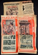 Cca 1930 Óriási újságplakát Gy?jtemény. Az újságosbódékra Kiragasztott, Nagyrészt A Tolnai Világlapja Különböz? Számait  - Other & Unclassified