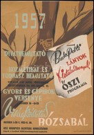 1957, 1959 A KISZ Rendezvényeinek Kisplakátja, 2 Db (Rózsabál, Tavaszi Csokor), 24x17 Cm - Other & Unclassified