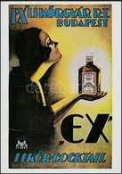 1979 'Ex' Lik?rgyár Budapest, Plakát Reprint, 34×24 Cm - Other & Unclassified
