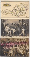 ** * 5 Db Régi Képeslap; Hochalm, Aknaszlatina és Folklór Motívumok / 5 Pre-1945 Postcards; Hochalm, Solotvyno, Folklore - Non Classificati