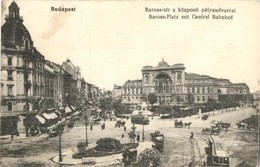 T3 Budapest VII. Baross Tér, Központi (Keleti) Pályaudvar, Baross Szobor, Villamos, üzletek (Rb) - Unclassified