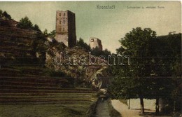 T2/T3 Brassó, Kronstadt, Brasov; Schwarzer Und Weisser Turm  / Fekete és Fehér Torony. H. Zeidner Kiadása / Towers (EK) - Unclassified