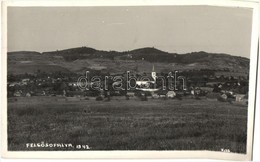 * T2/T3 1942 Fels?sófalva, Ocna De Sus; Látkép, Templom / General View, Church. Kiss Photo - Non Classificati