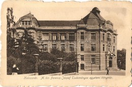 T2 Kolozsvár, Cluj; M. Kir. Ferenc József Tudományos Egyetemi Könyvtár. Keszey Albert Kiadása / University Library (EK) - Unclassified